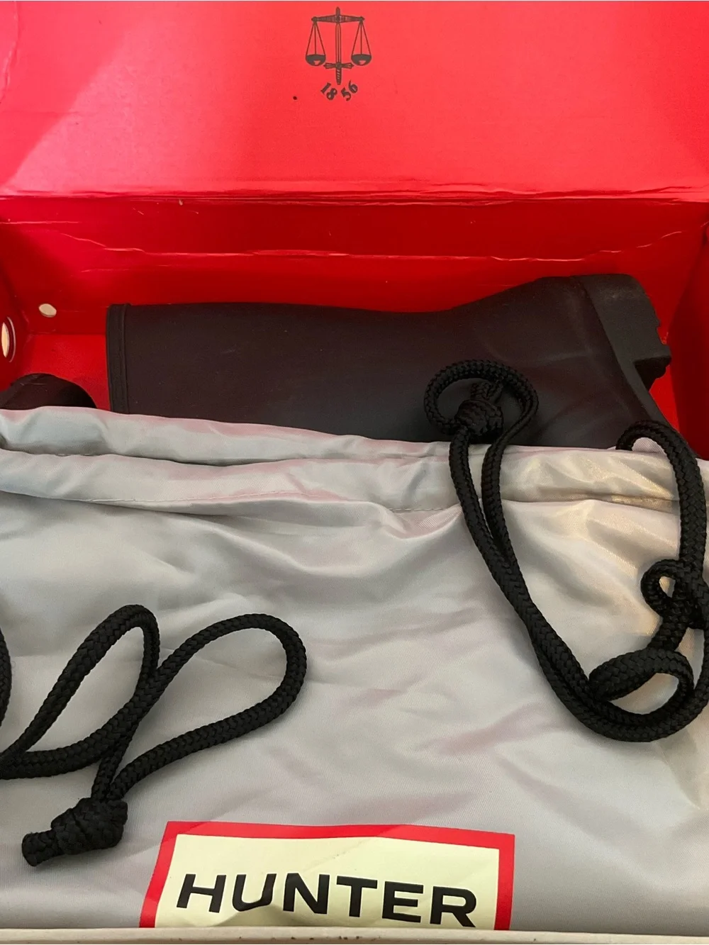 Hunter Black Short Rain Boots - Picture 9 of 10